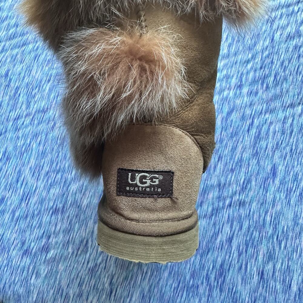 UGG Australia Nordic Angel Boot Fur Chestnut ONE LEFT BOOT APUTEE REPLACEMENT - Picture 4 of 13